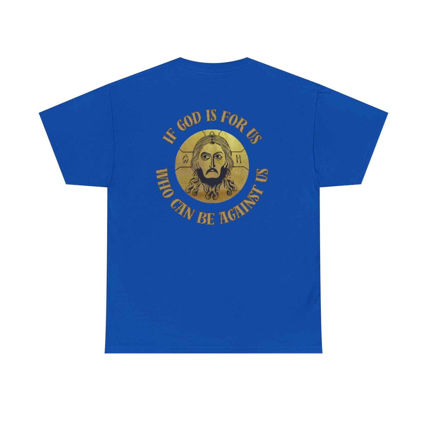 Jesus is King Unisex Heavy Cotton Tee - Inspirational Graphic Shirt, Christian Apparel, Gift for Believers, Faith-Based Top, Casual Wear