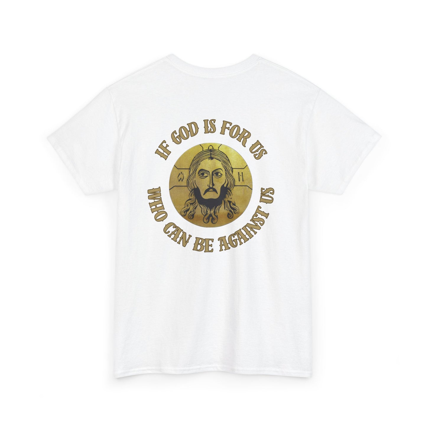 Jesus is King Unisex Heavy Cotton Tee - Inspirational Graphic Shirt, Christian Apparel, Gift for Believers, Faith-Based Top, Casual Wear