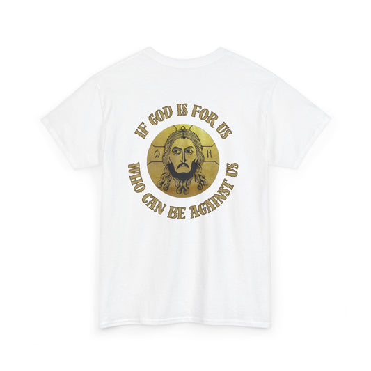Jesus is King Unisex Heavy Cotton Tee - Inspirational Graphic Shirt, Christian Apparel, Gift for Believers, Faith-Based Top, Casual Wear
