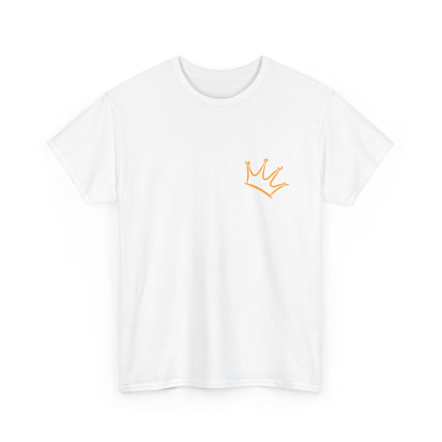 Jesus is King Unisex Heavy Cotton Tee - Inspirational Graphic Shirt, Christian Apparel, Gift for Believers, Faith-Based Top, Casual Wear