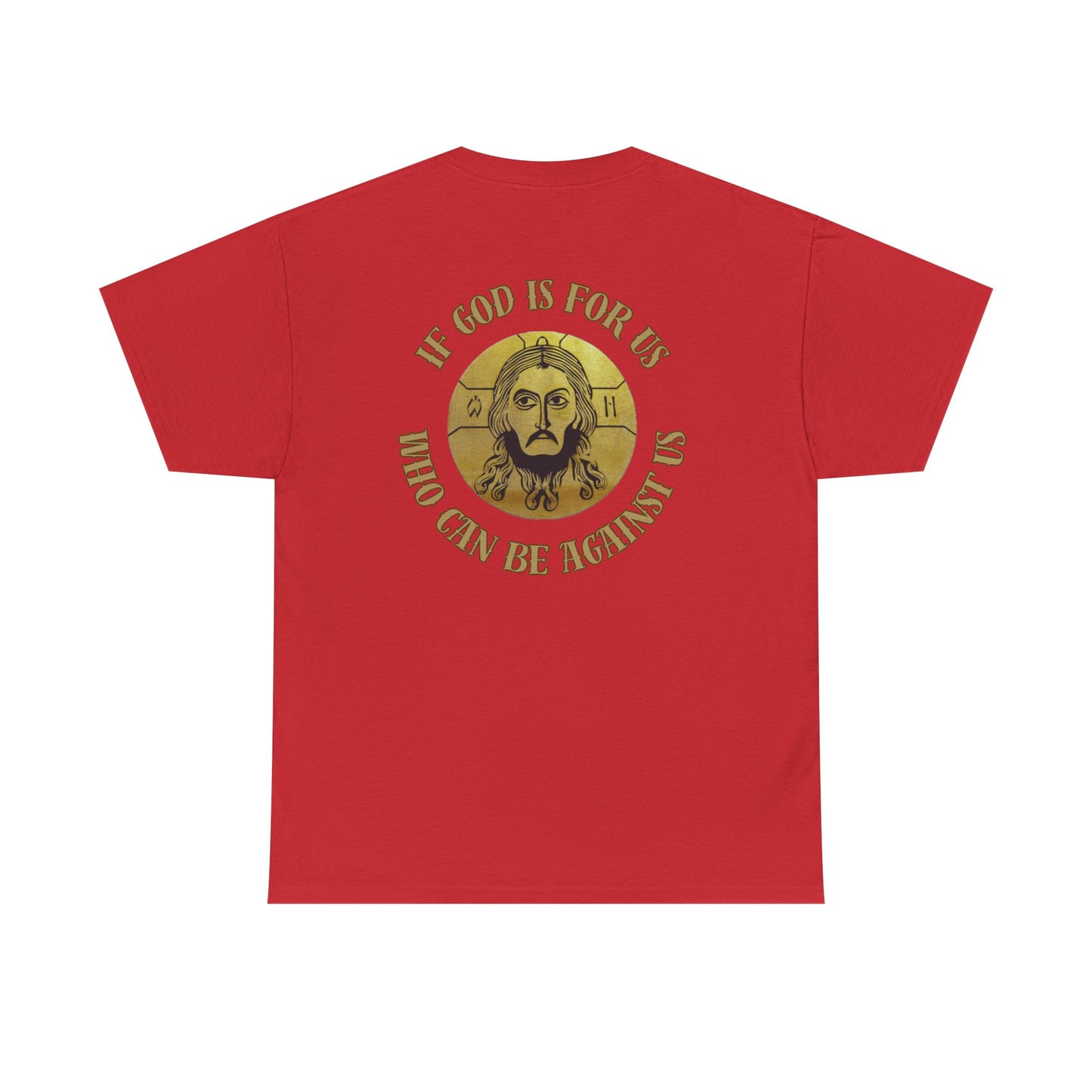 Jesus is King Unisex Heavy Cotton Tee - Inspirational Graphic Shirt, Christian Apparel, Gift for Believers, Faith-Based Top, Casual Wear